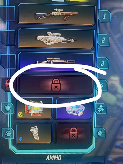borderlands 4th weapon slot